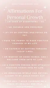 affirmations for personal growth