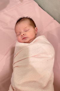 swaddle with receiving blanket