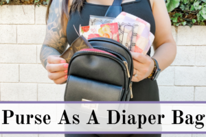 Purse as a diaper bag